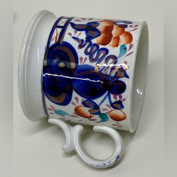 19th Century Antique Gaudy Welsh Oyster Pattern Hand Painted Staffordshire Mug - Picture 6 of 16